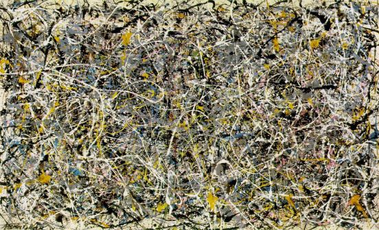 "Number 1" (1949) karya Jackson Pollock. Kini dipajang di Museum of Contemporary Art, Los Angeles.